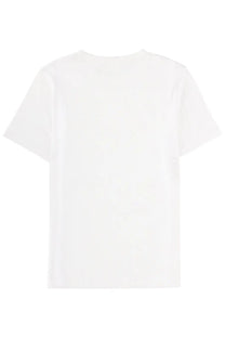 Marni women’s white cotton t-shirt with simple crew neck and short sleeves