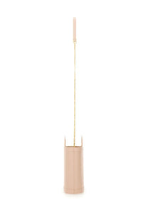 Marni women’s tropicalia nano bag blue shown as a sleek blush-pink leather crossbody with a slim gold chain strap