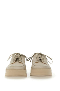 Marsell men’s derby cassapana beige platform lace-up sneakers with matching laces and subtle stitching details