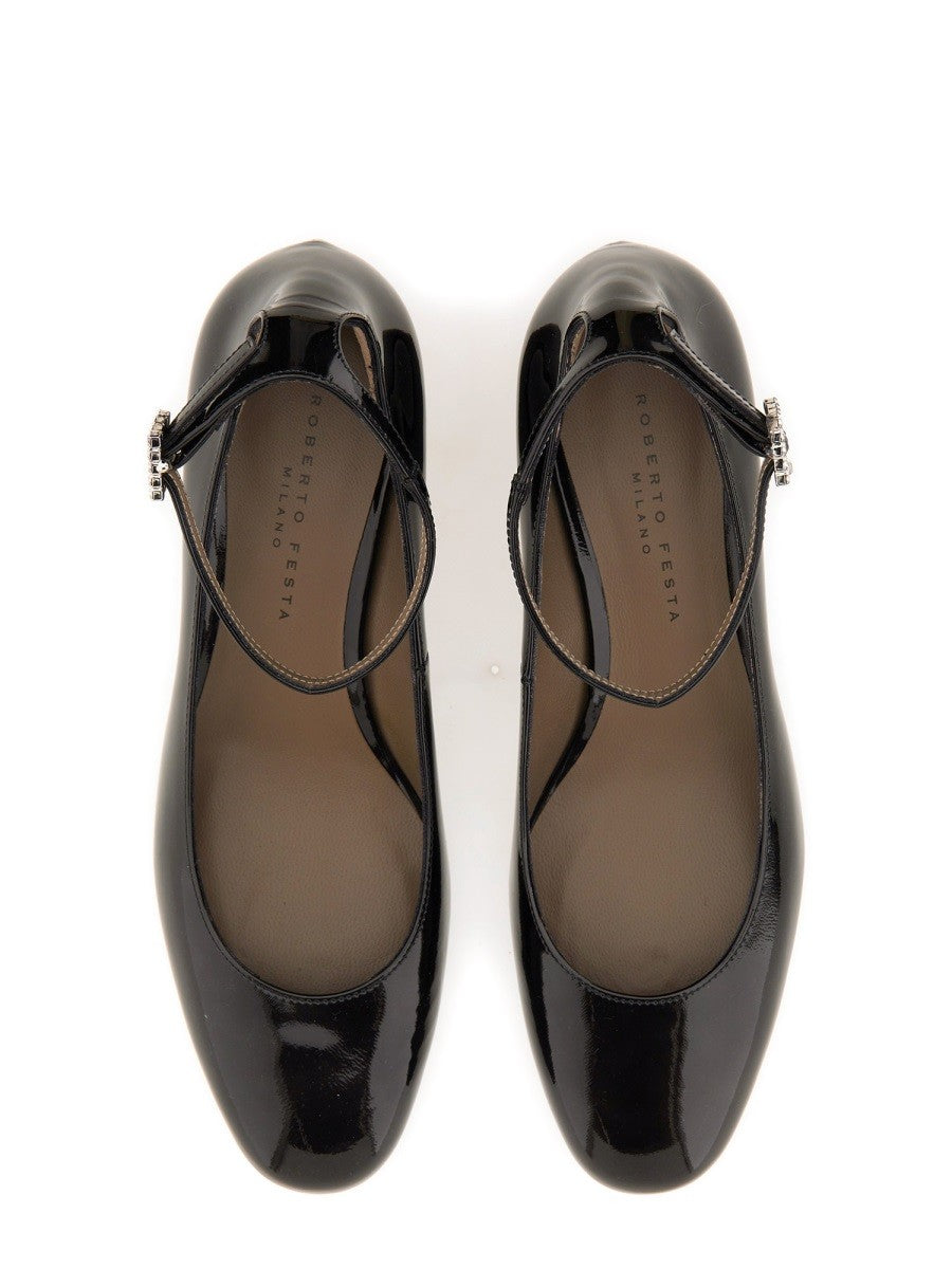 Roberto Festa Women's Mary Jane Margot Black