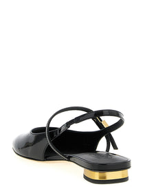 Tod's Mary Jane Patent Ballet Flats Black