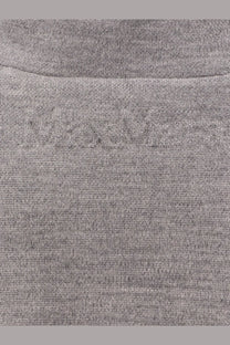 Max mara women’s frine double wool cotton sweatshirt grey with gray heathered cotton and subtle raised mossimo logo