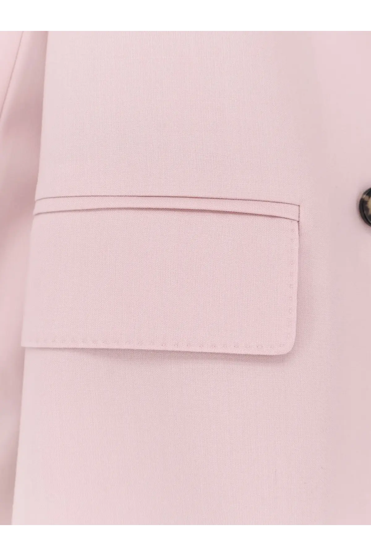 A soft pink max mara women’s mohair and silk blend ombrosa blazer pocket with subtle texture and precise stitching