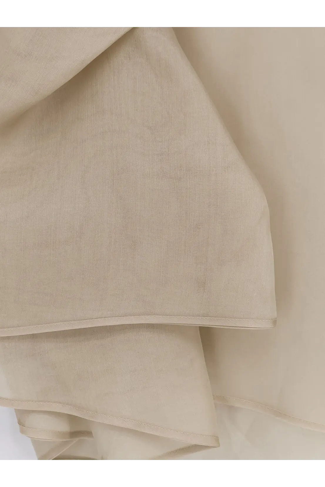 Beige max mara women’s mxadonna silk shirt fabric with subtle natural texture and neatly finished edges