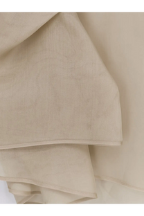 Beige max mara women’s mxadonna silk shirt fabric with subtle natural texture and neatly finished edges