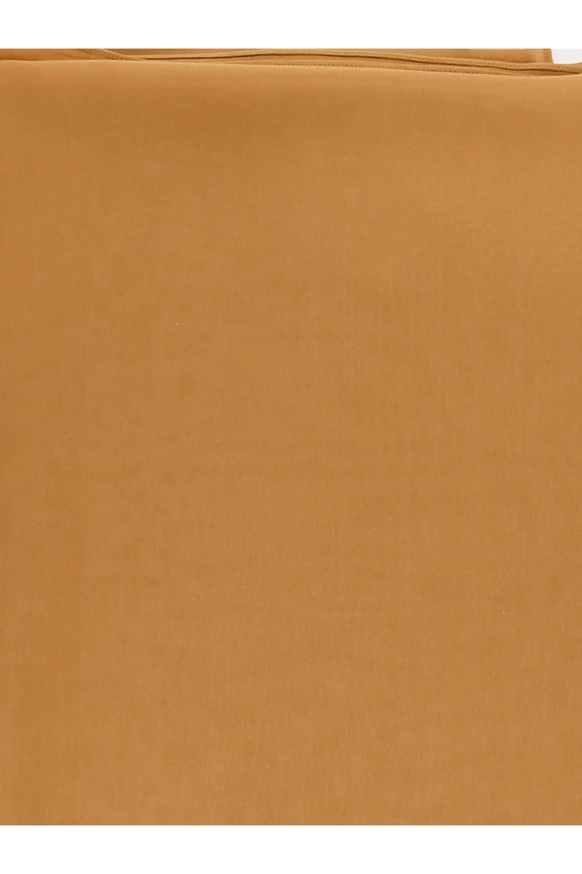 Max Mara women’s Mxastarna silk scarf in beige with smooth tan fabric and subtle texture with clean stitching edge