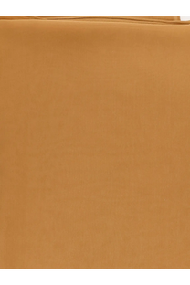 Max Mara women’s Mxastarna silk scarf beige with smooth tan fabric subtle texture and clean top edge stitching