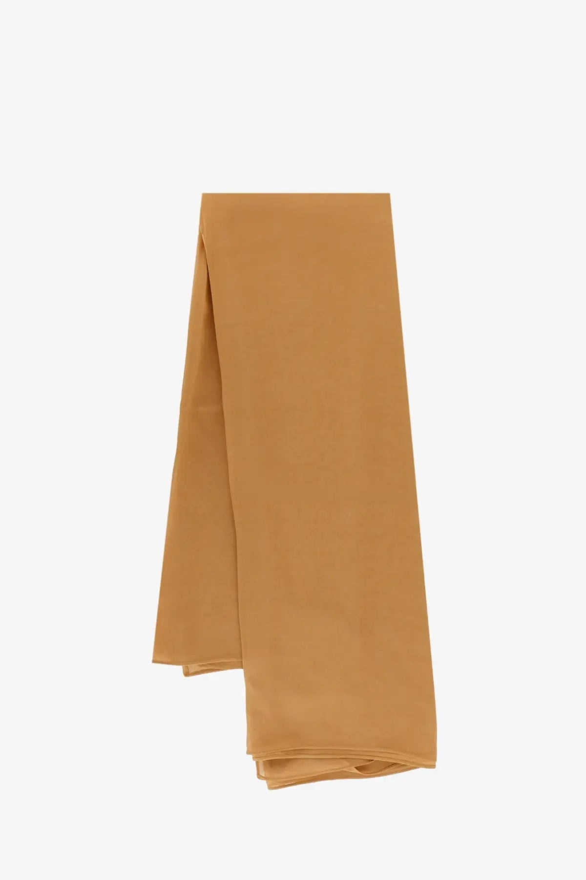 Max Mara women’s Mxastarna soft mustard-yellow scarf made of smooth lightweight silk fabric