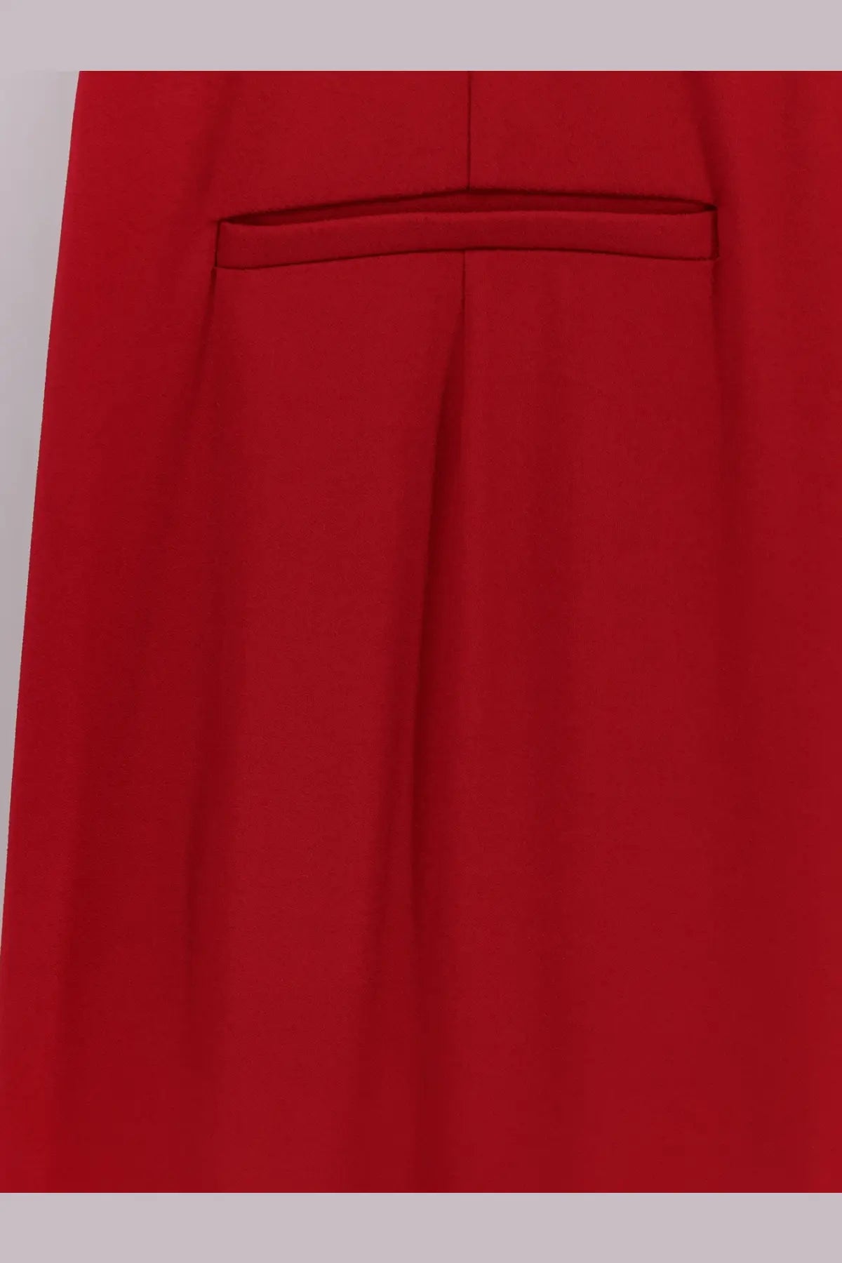 Max mara women’s mxebello viscose jumpsuit in vibrant red with smooth texture subtle pleats and waistband seam