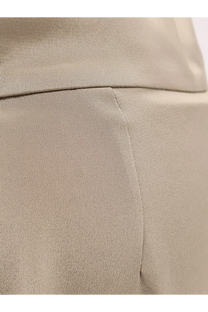 Max Mara women’s mxepalanca beige silk trousers with textured fabric subtle woven pattern and precise stitching