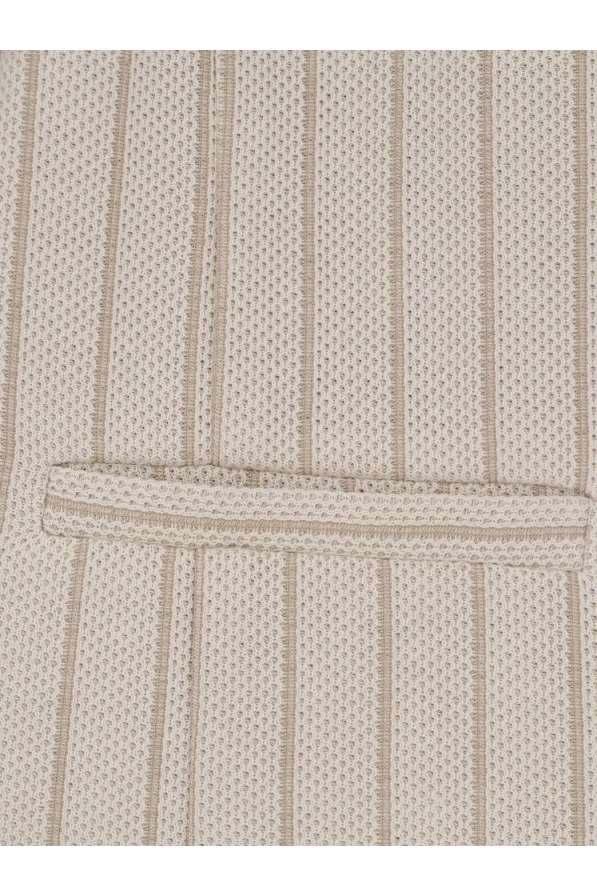 Max mara women’s mxmangio cotton blazer in white beige woven fabric with subtle vertical stripes and breathable texture