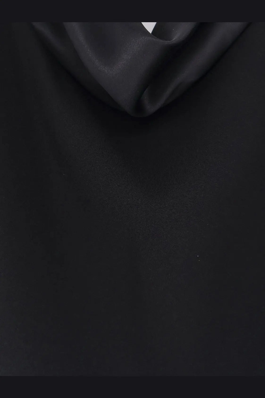 Max Mara women’s mxmeaere long dress black in black satin with a smooth glossy finish and soft draping fabric