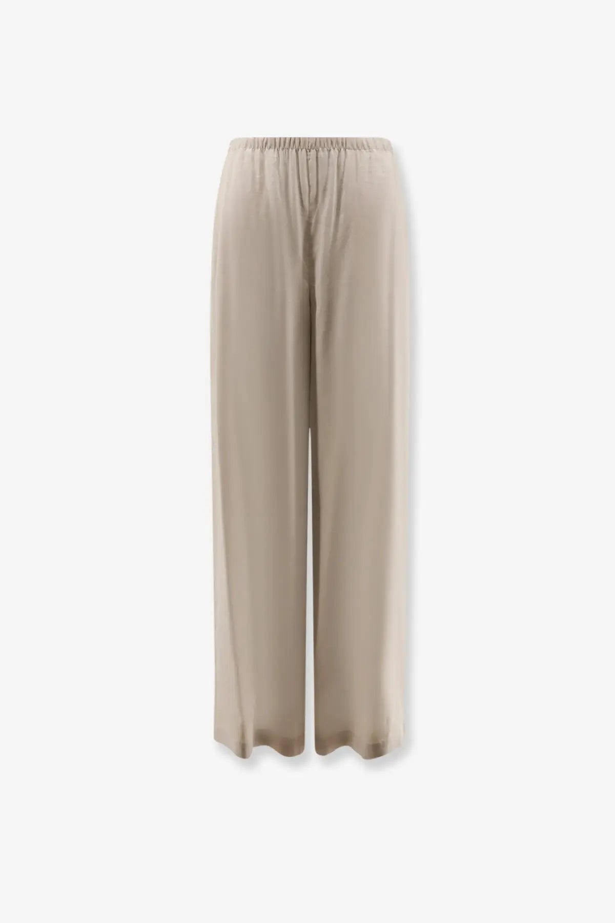 Max mara women’s mxpdestino beige wide-leg linen and viscose trousers with elastic waistband and flowing fabric