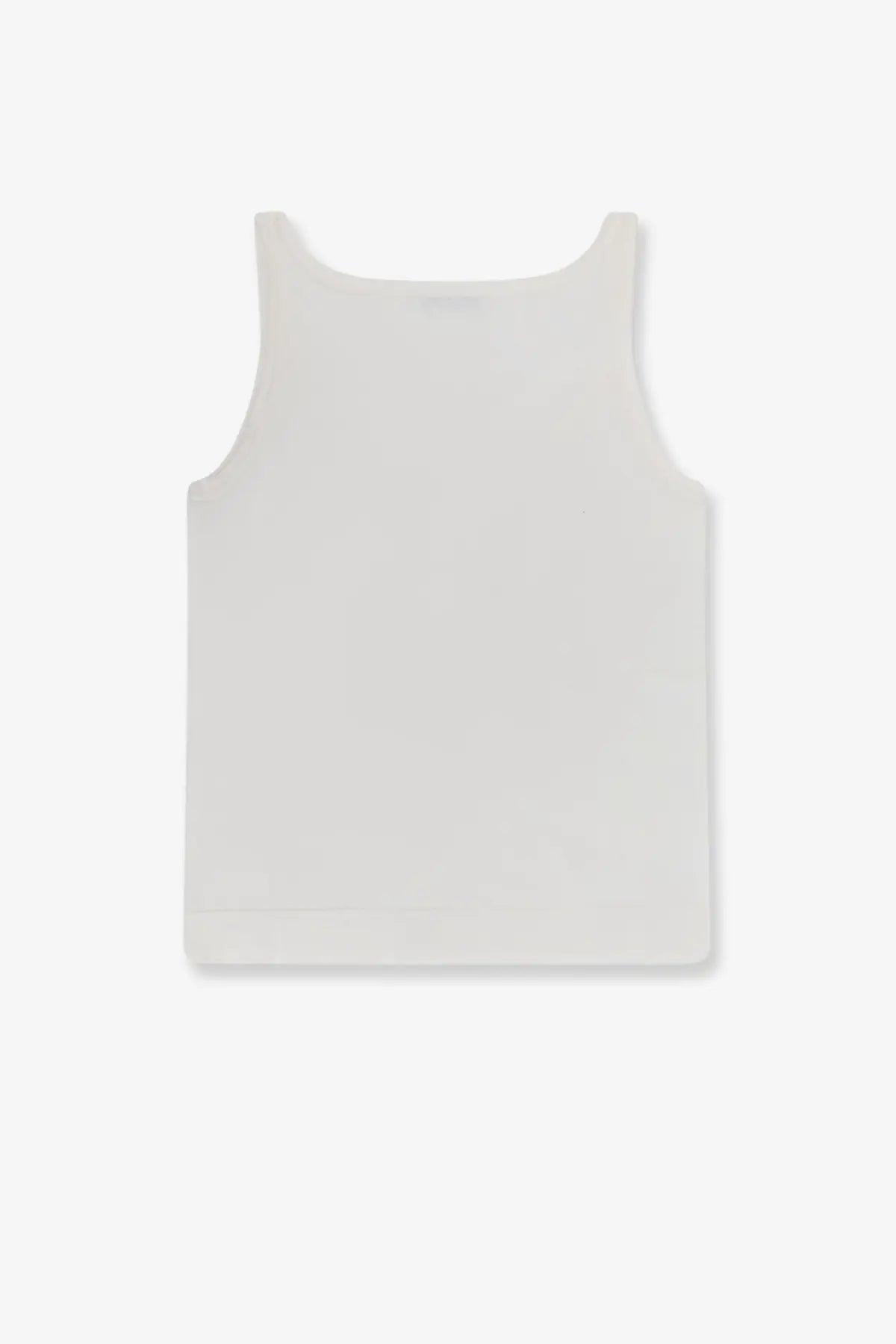 Max Mara women’s mxpumano white cotton tank top featuring a minimalist sleeveless design with a clean look