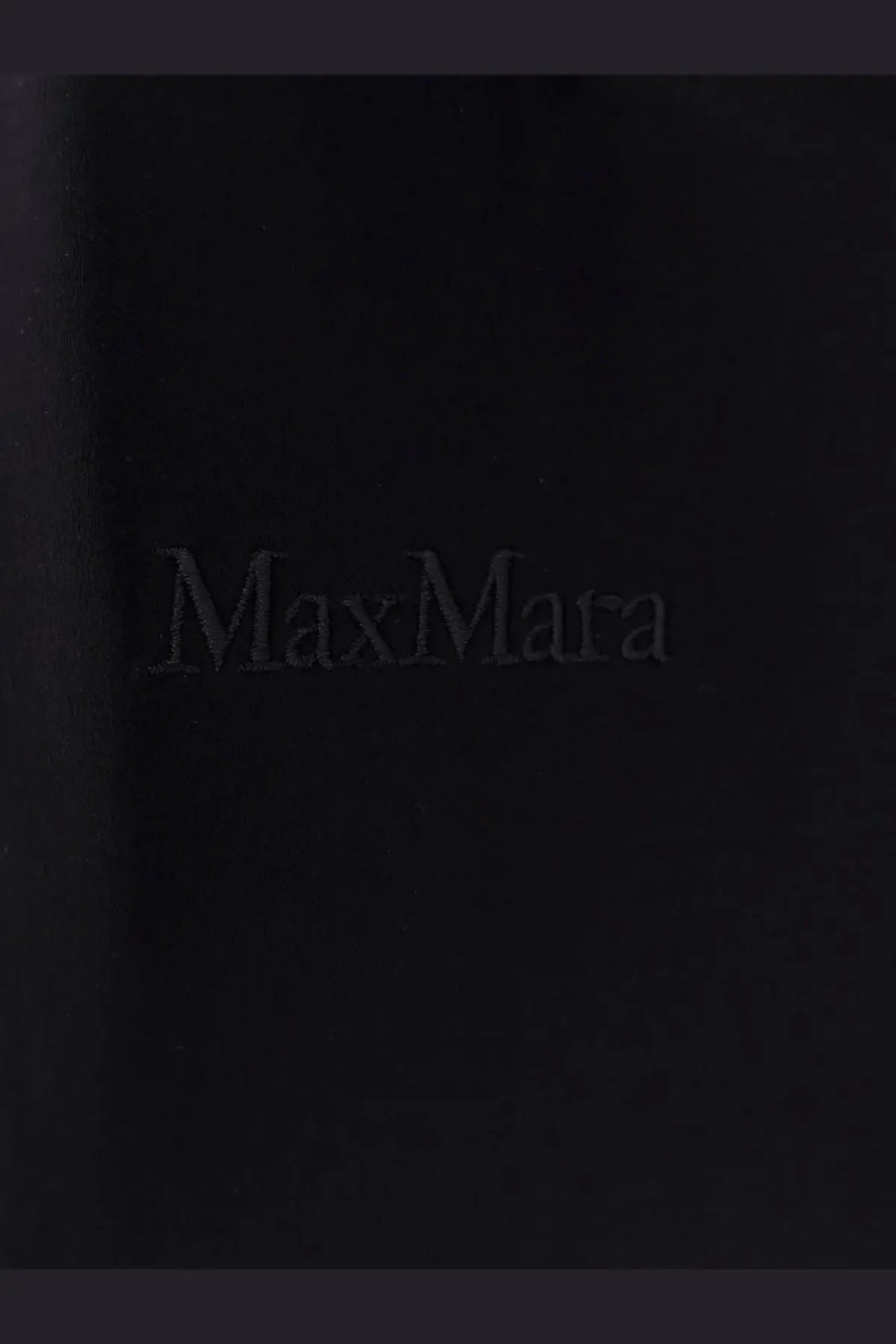 Black max mara leather book cover with embossed logo for max mara women’s nerina cotton shirt black packaging