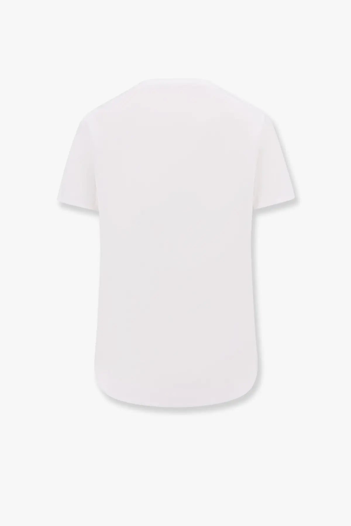 Max Mara women’s Nerina white cotton shirt short-sleeved with a simple clean design front view
