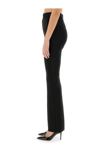 Max mara women’s pant pantheon black high-waisted tailored trousers with sleek straight-leg cut and subtle side pockets