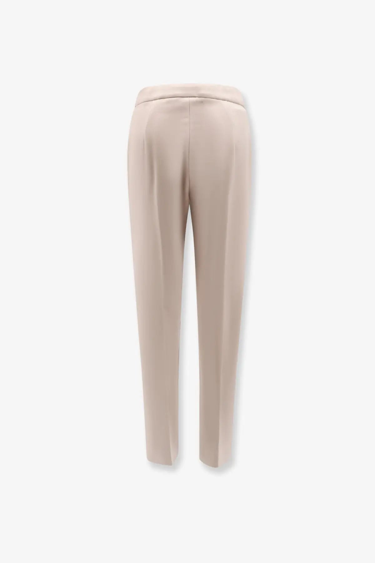 Beige tailored max mara womens viscose blend pegno trousers with a sleek straight-leg cut and smooth fabric
