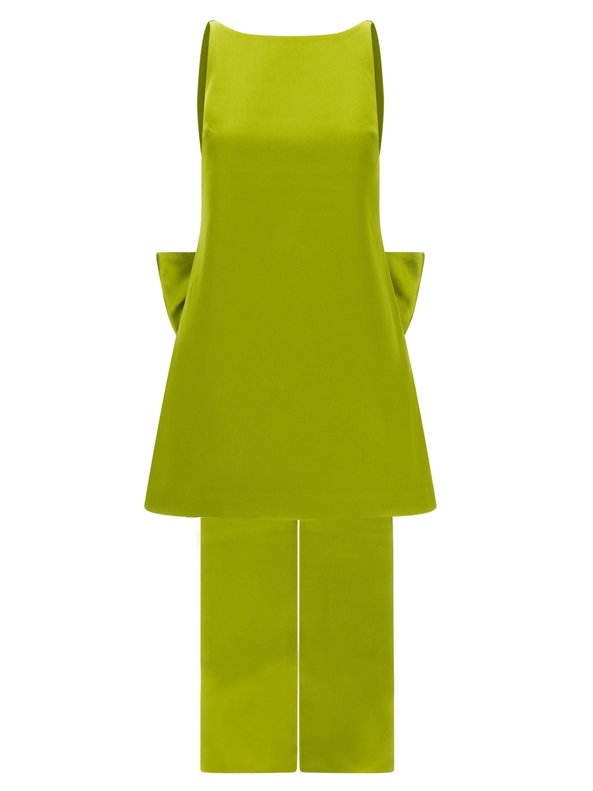 self-portrait Maxi Bow Dress Green