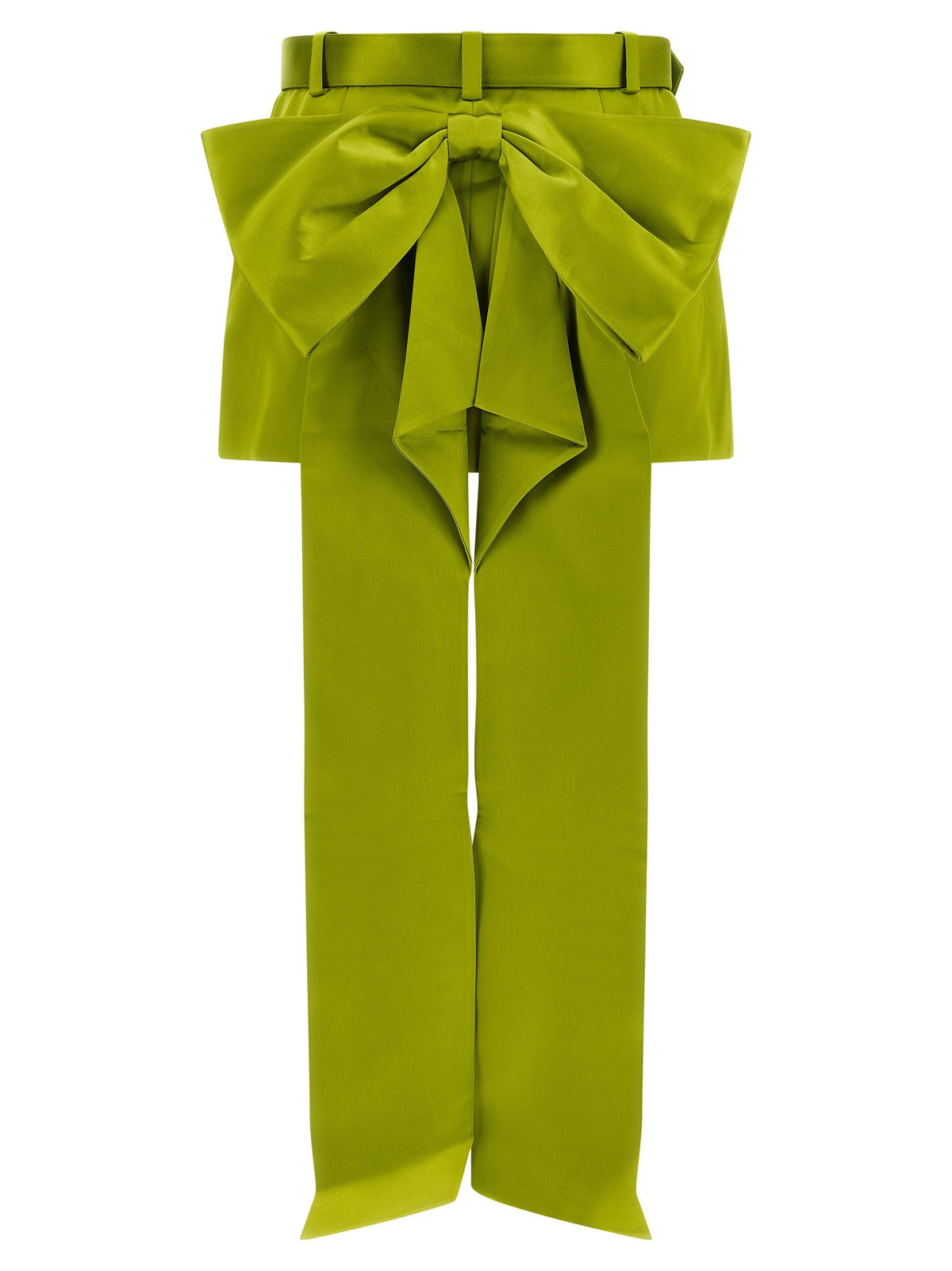 self-portrait Maxi Bow Skirt Green