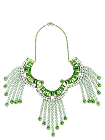 Dries Van Noten Maxi Necklace Green
