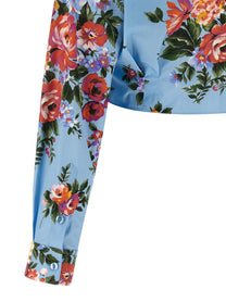 Dolce &amp; Gabbana Mazzo Di Fiori Shirt Blue