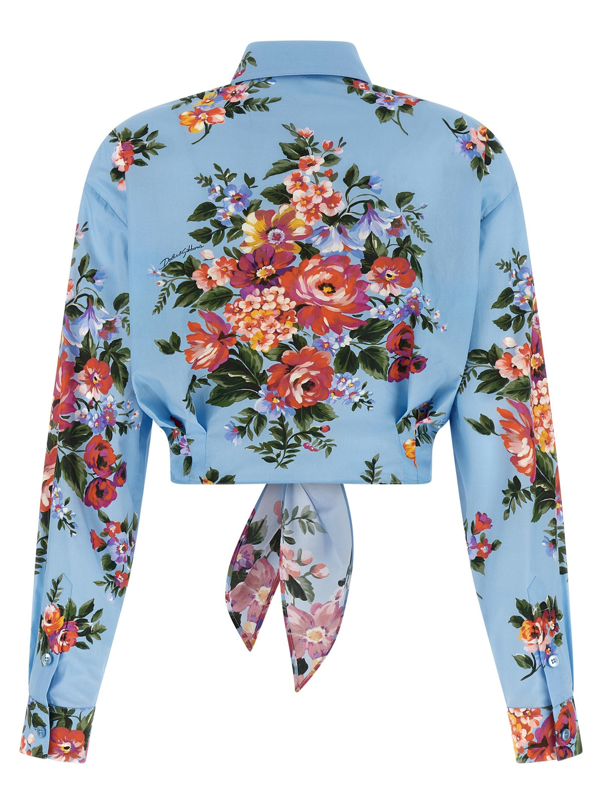Dolce &amp; Gabbana Mazzo Di Fiori Shirt Blue