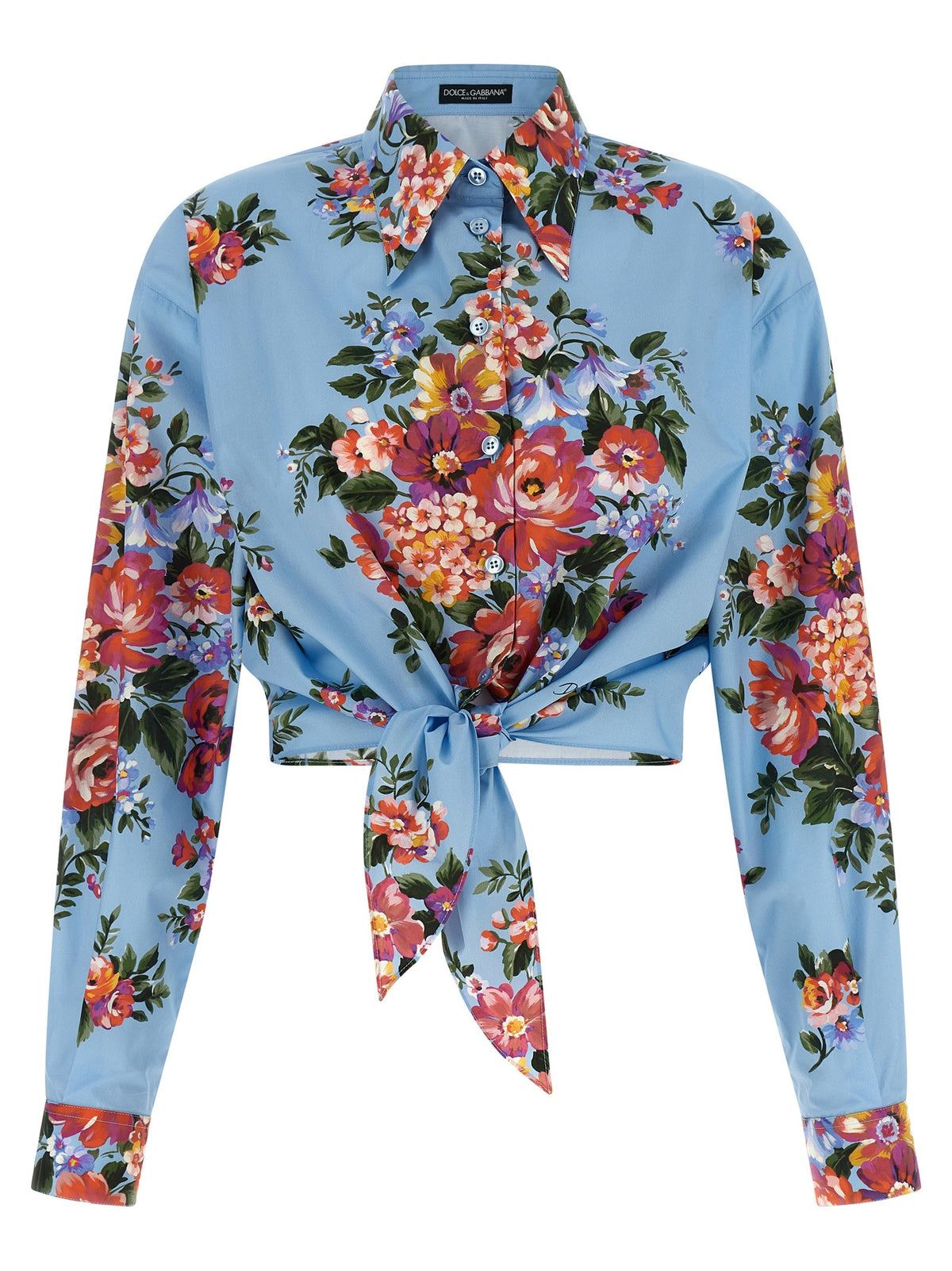Dolce &amp; Gabbana Mazzo Di Fiori Shirt Blue