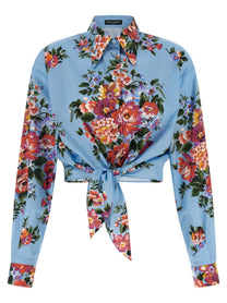 Dolce &amp; Gabbana Mazzo Di Fiori Shirt Blue