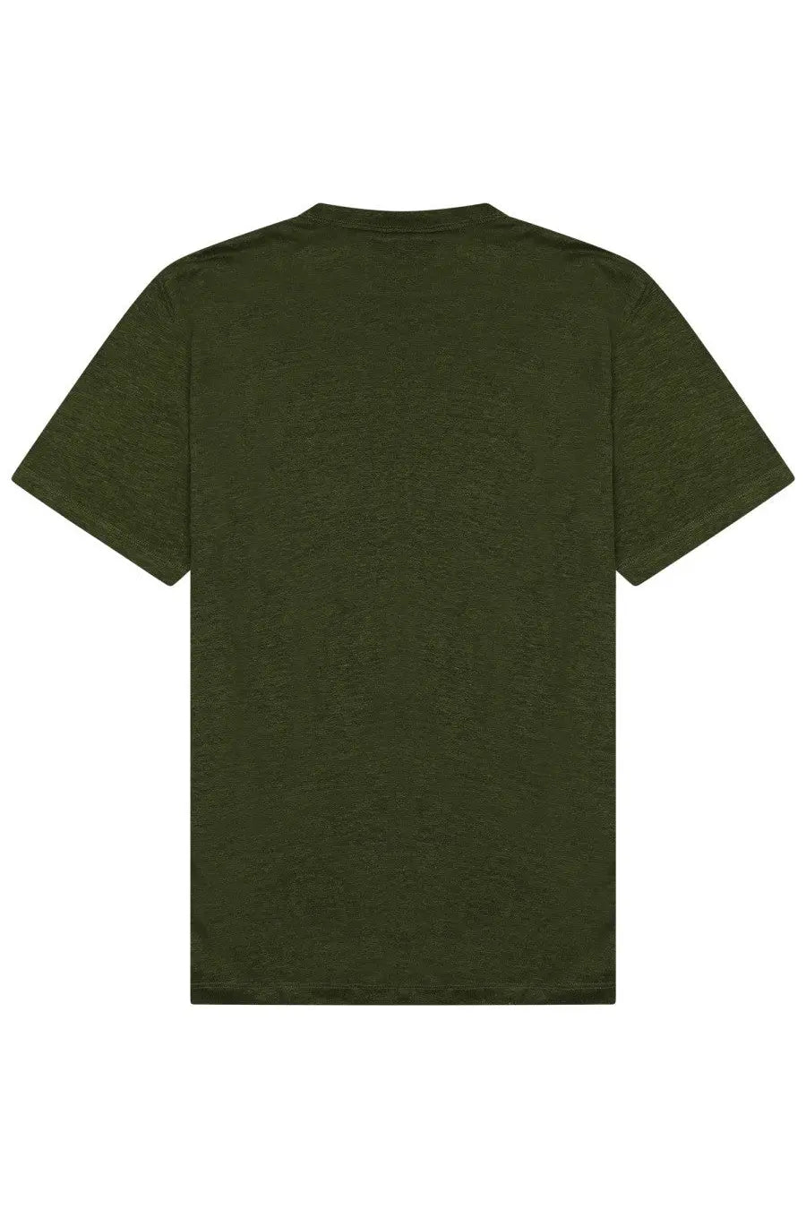 Mc2 Saint Barth men’s ecstasea shirt green olive green cotton t-shirt with crew neck and short sleeves