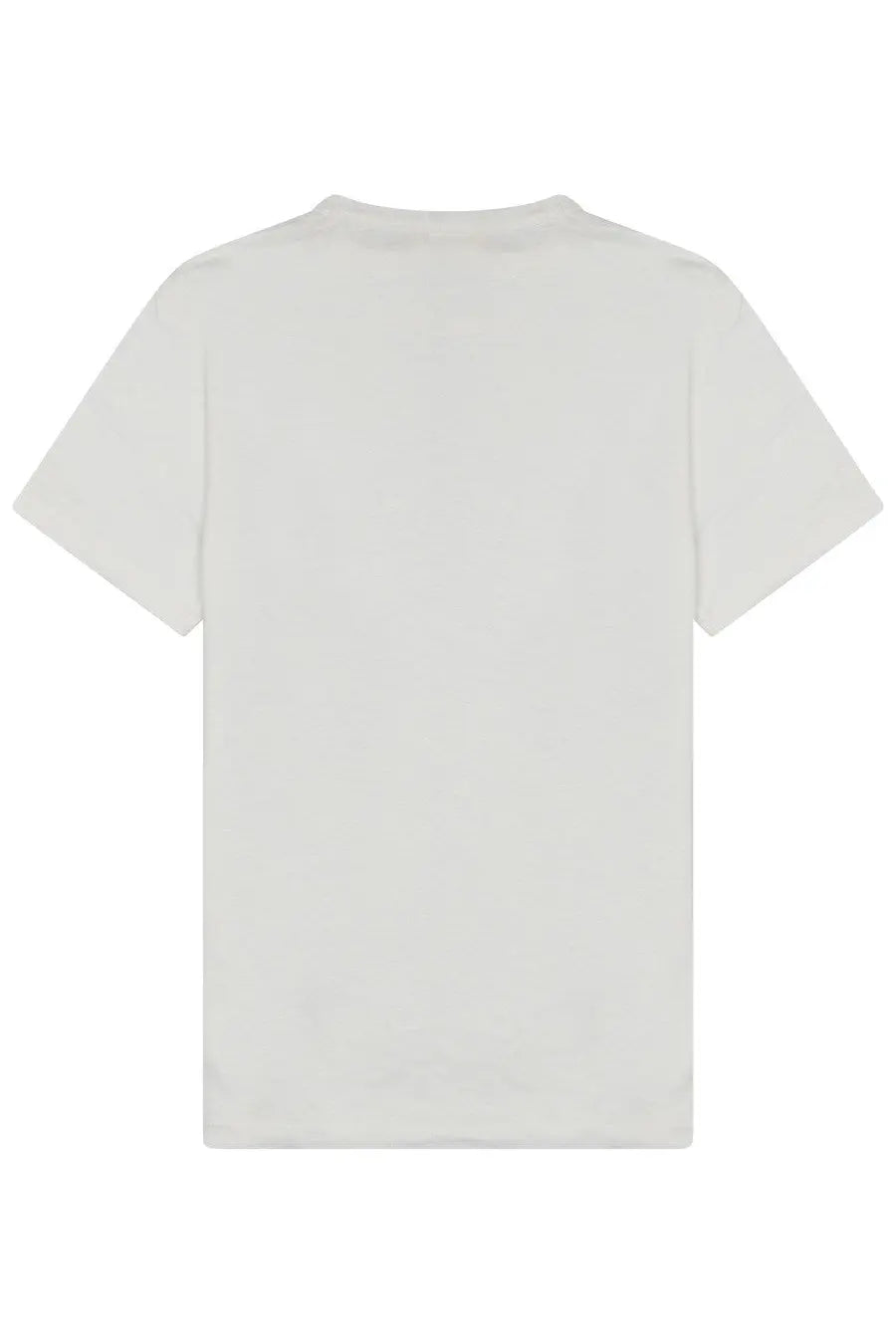 Mc2 Saint Barth men’s Ecstasea shirt plain white cotton crew neck short sleeve t-shirt front view