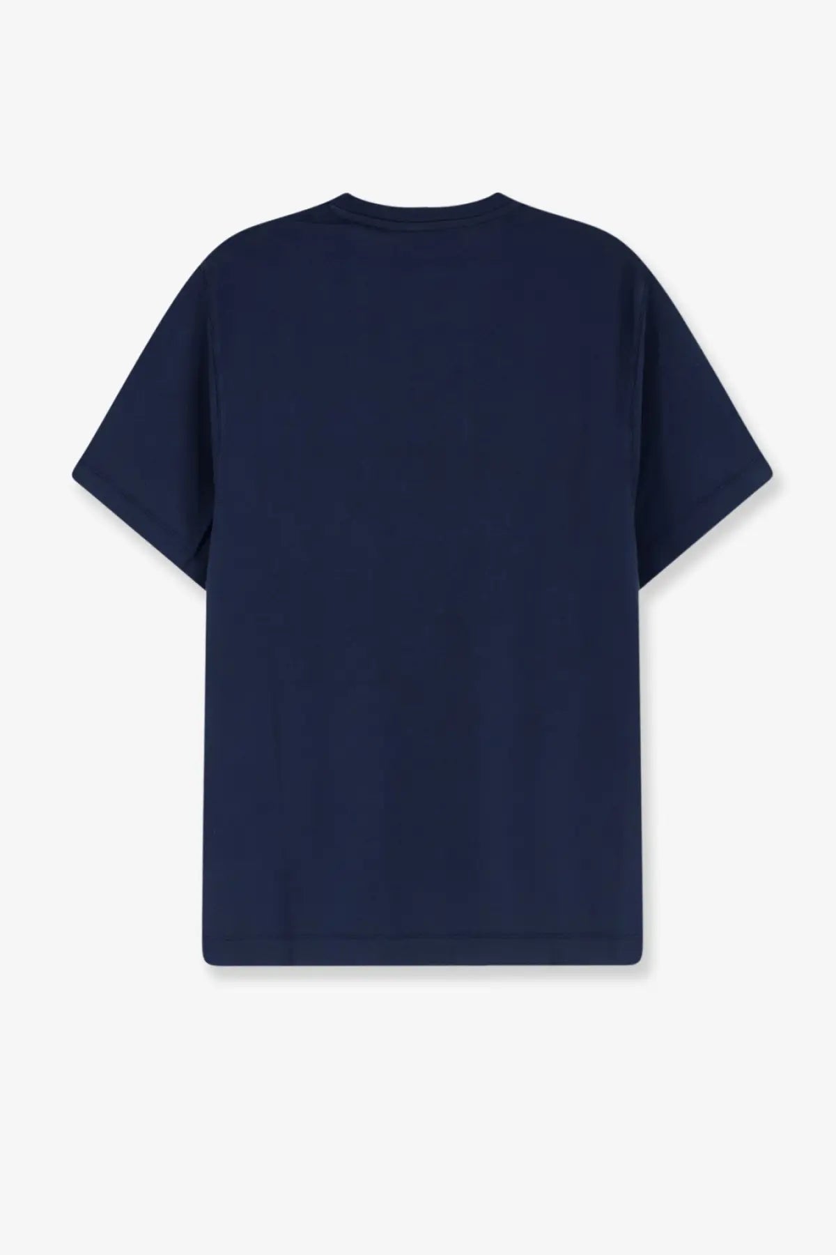 Navy blue short-sleeved cotton t-shirt for men by Mc2 Saint Barth featuring a classic Orson design