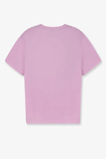 Mc2 Saint Barth men’s Orson oversized cotton t-shirt in soft lavender with crew neck and relaxed fit
