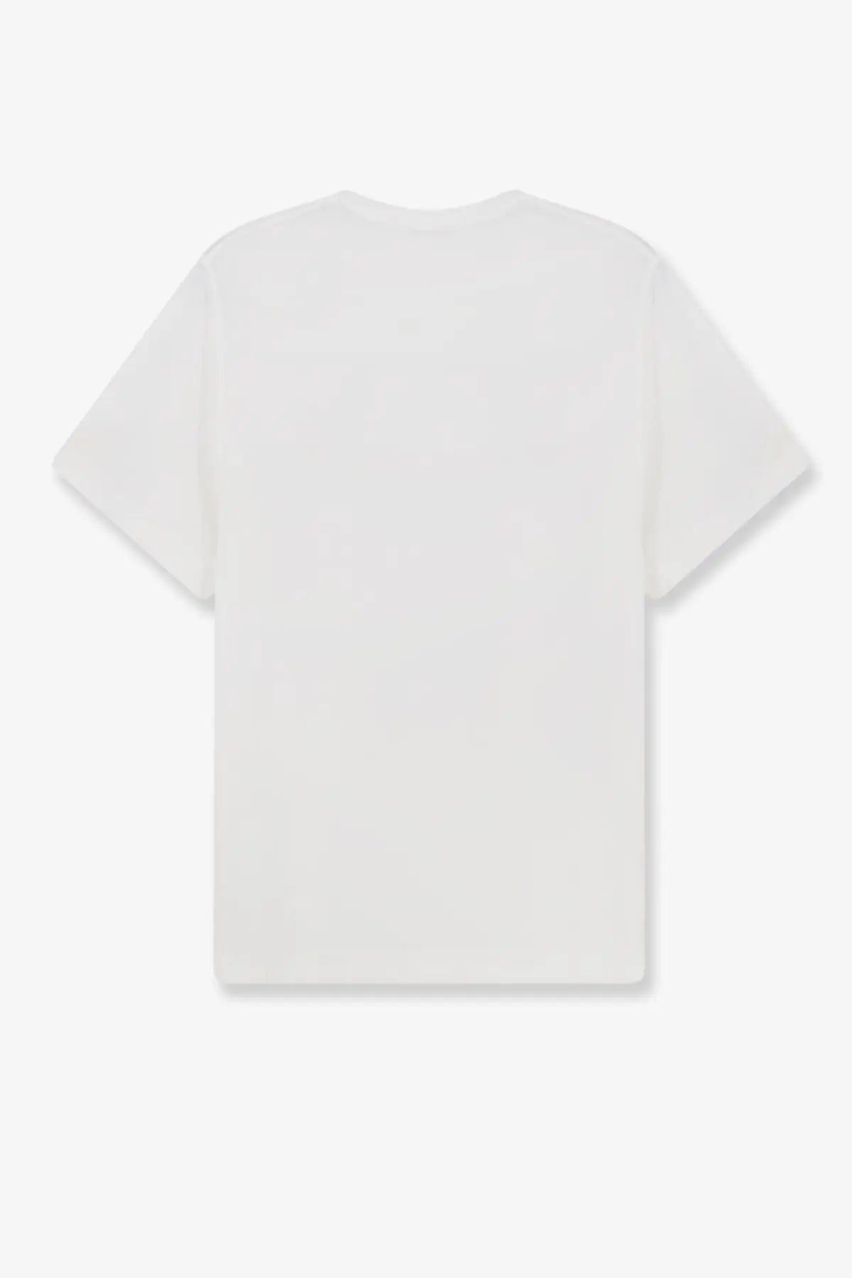 White cotton t-shirt with a minimalist design from mc2 saint barth mens orson cotton shirt collection