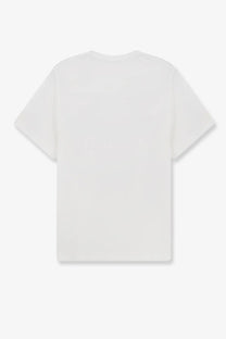 White cotton t-shirt with a minimalist design from mc2 saint barth mens orson cotton shirt collection