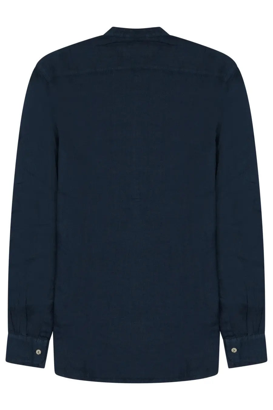 Mc2 Saint Barth men’s shirt Naxos blue dark navy long-sleeved button-up with classic collar and finished cuffs