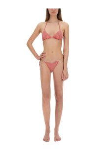 Mc2 Saint Barth women’s bikini bottom Marielle red with a red and white gingham patterned two-piece bikini set