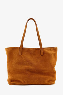 Mc2 saint barth women’s city suede shoulder bag beige tan suede tote bag with two matching handles