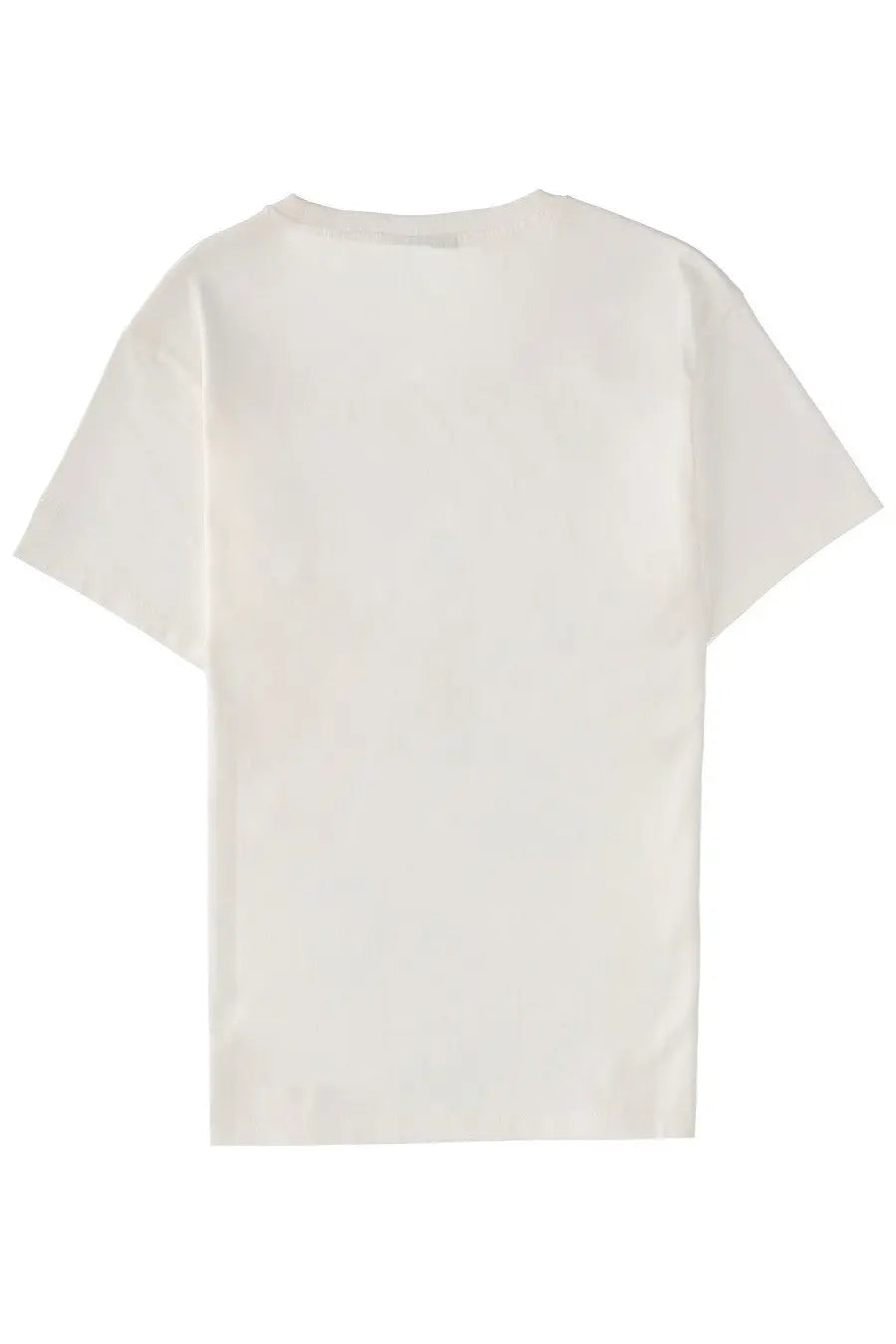 Mc2 Saint Barth women’s white cotton shirt with a minimalist design relaxed fit and short sleeves