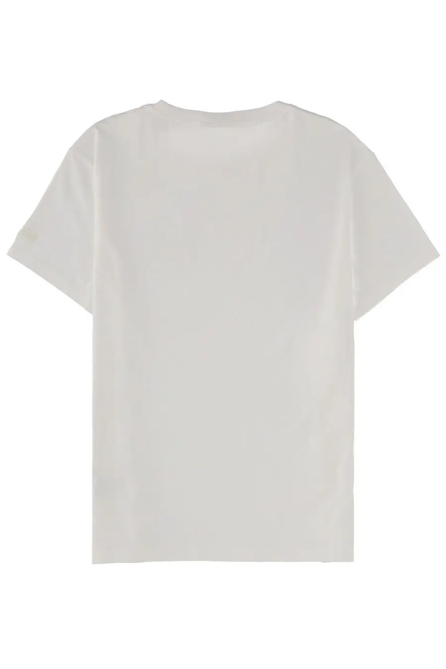 Mc2 Saint Barth women’s white cotton t-shirt with a simple crew neck and short sleeves
