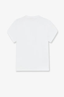 White cotton t-shirt by Mc2 Saint Barth for women featuring a simple minimalist design