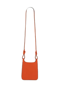 Mcm women’s hobo bag in vibrant orange leather with sleek minimalist design and braided strap details