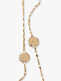 Celine Women's Medaille Sautoir Metal Necklace Silver