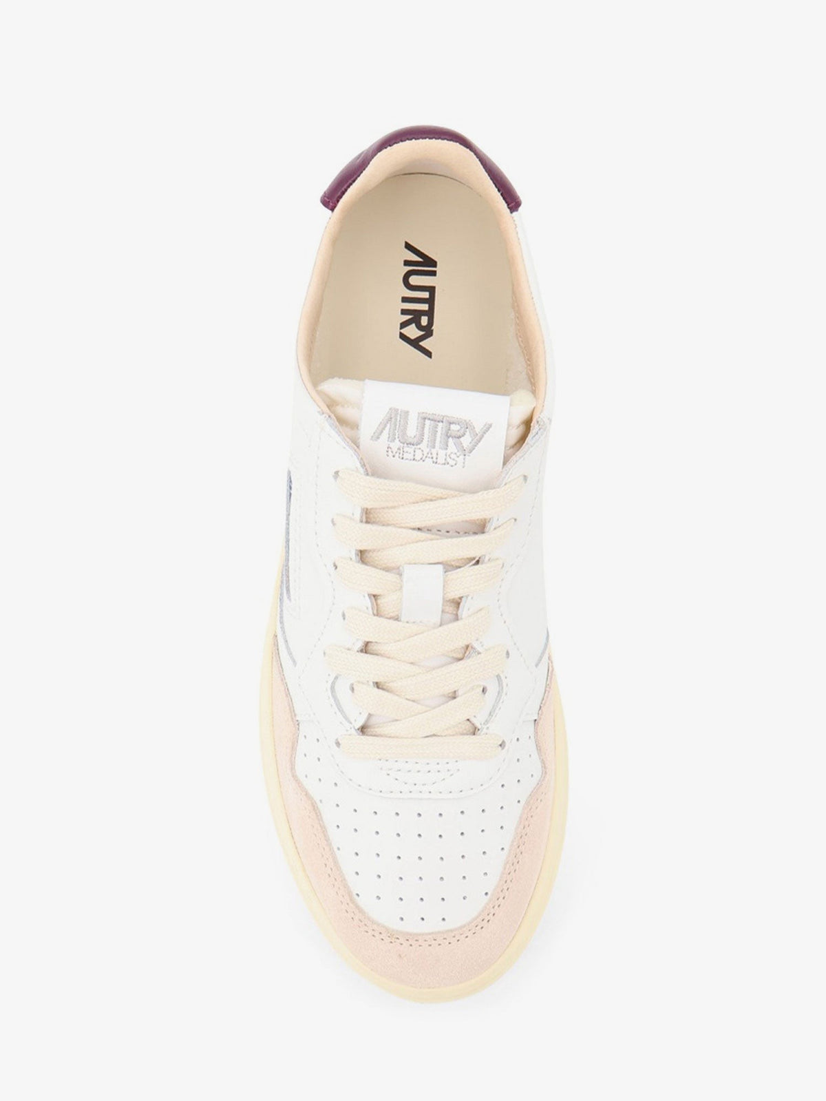 AUTRY Men's Medalist Leather and Suede Sneakers White