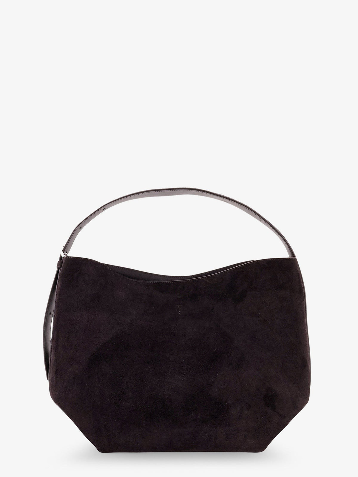 Toteme Women's Medium Belted Suede Shoulder Bag Brown