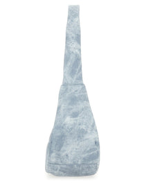 Ganni Women's Medium Bleached Hobo Bag Blue
