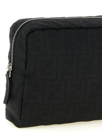 Fendi Men's Superlight FF Zucca Fabric Beauty Case Black