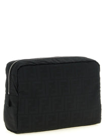 Fendi Men's Superlight FF Zucca Fabric Beauty Case Black