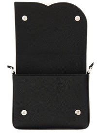 Dolce &amp; Gabbana Men's Medium Leather Shoulder Bag Black