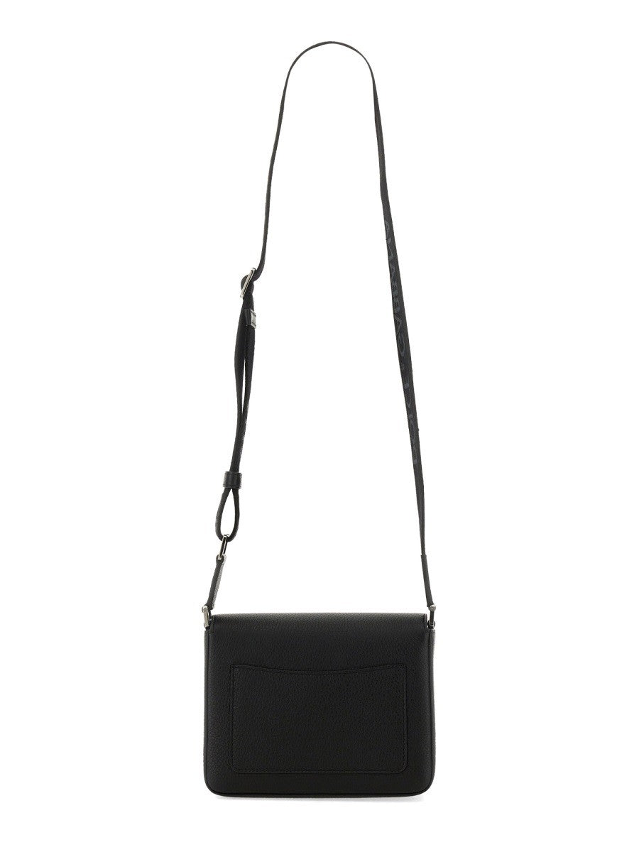 Dolce &amp; Gabbana Men's Medium Leather Shoulder Bag Black
